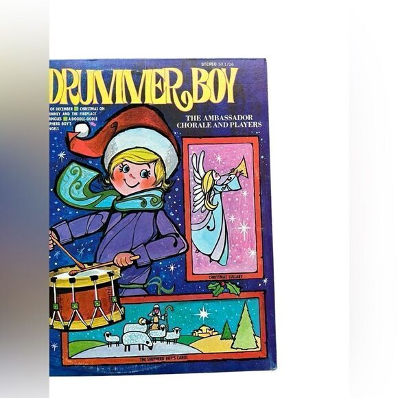 RARE VINTAGE “THE LITTLE DRUMMER BOY” LP CHRISTMAS HOLIDAY VINYL RECORD - Picture 3 of 10